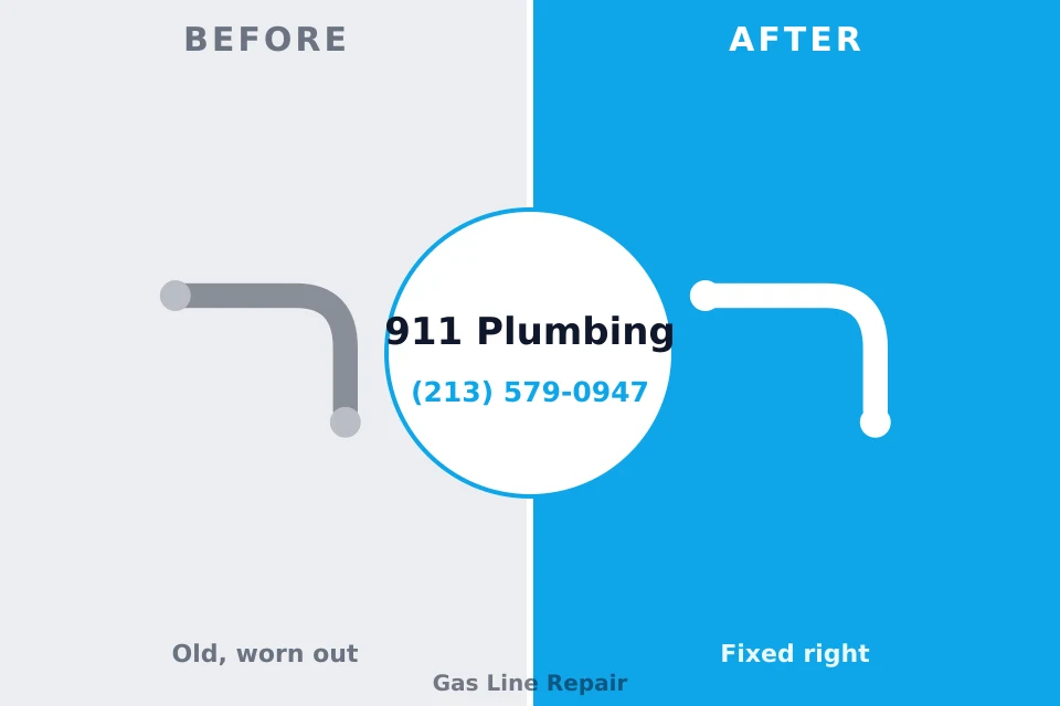 Before and after: plumbing repair Troy, PA